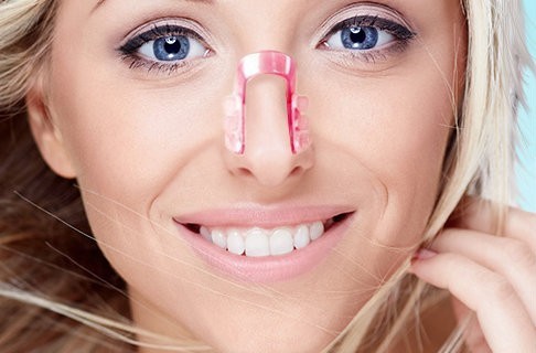 lady's nose after rhinoplasty